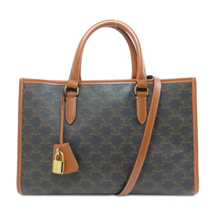 CELINE セリーヌ トリオンフ 2WAY トートバッグ PVC レディース 中古