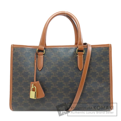 CELINE セリーヌ トリオンフ 2WAY トートバッグ PVC レディース 中古