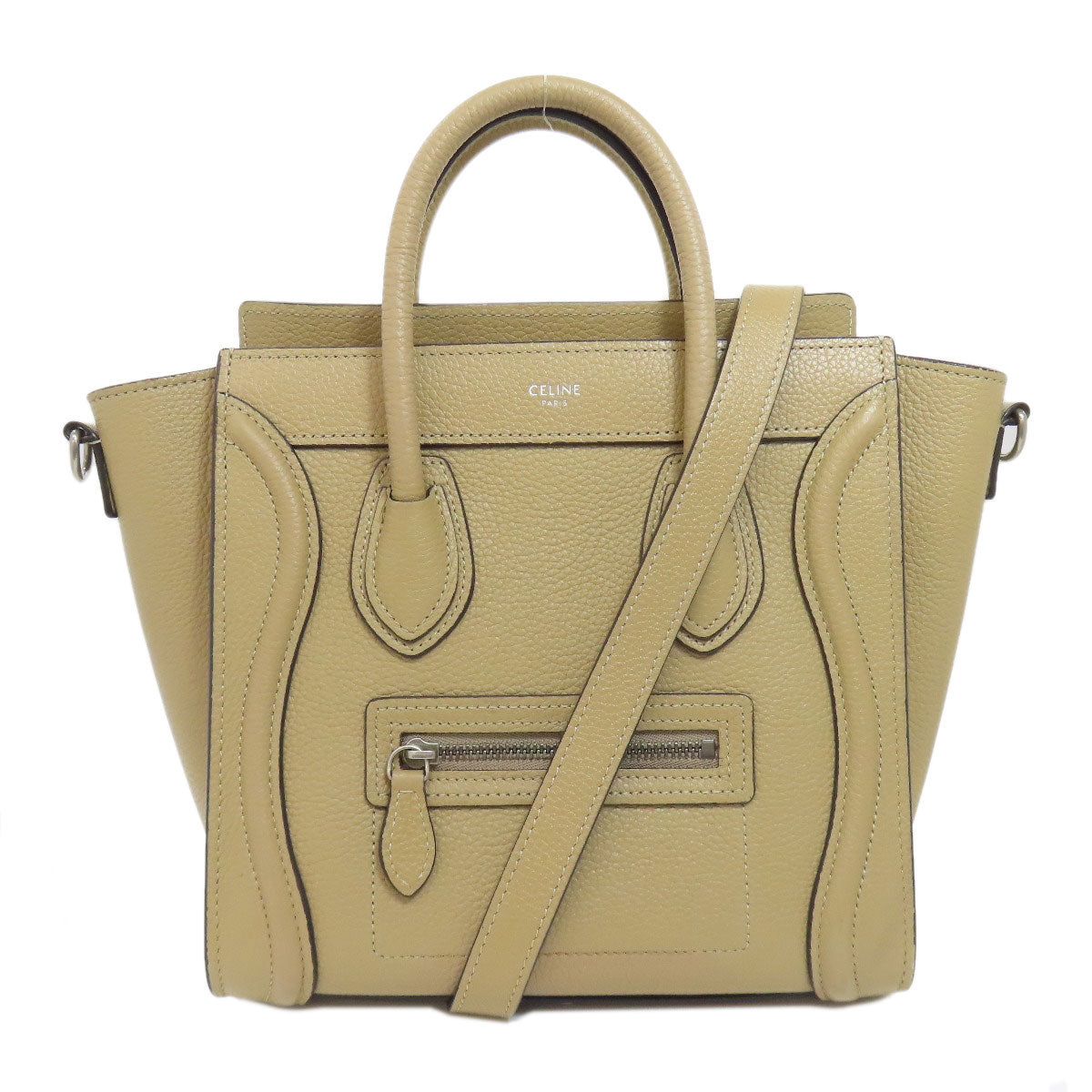 CELINE セリーヌ ラゲージナノ 2WAY ハンドバッグ カーフ レディース 中古