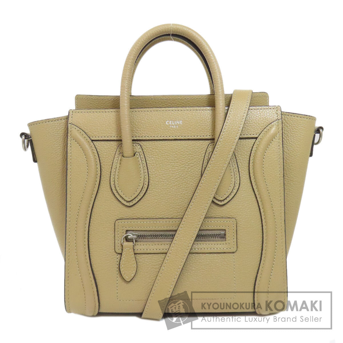 CELINE セリーヌ ラゲージナノ 2WAY ハンドバッグ カーフ レディース 中古