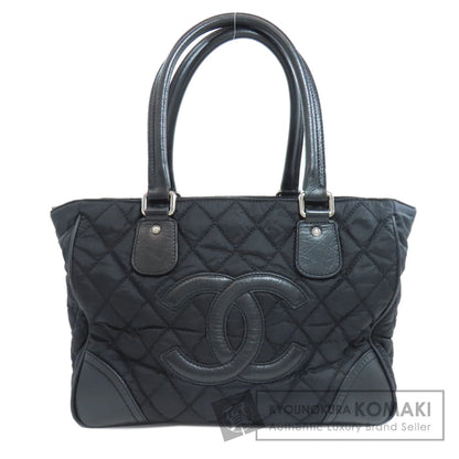 CHANEL シャネル パリ ニューヨーク シルバー金具 トートバッグ ナイロン レディース 中古