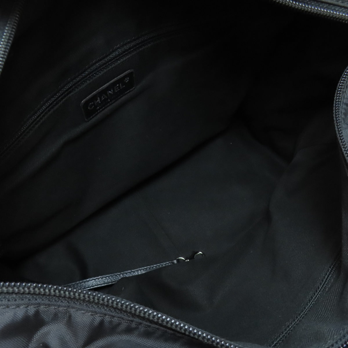 CHANEL シャネル パリ ニューヨーク シルバー金具 トートバッグ ナイロン レディース 中古