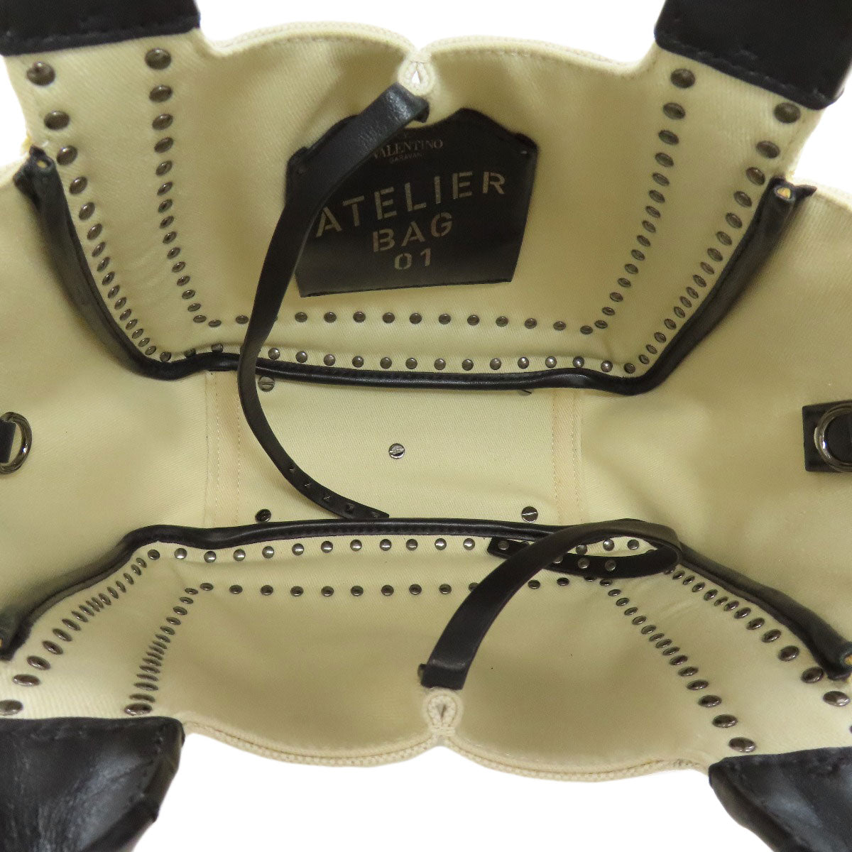 VALENTINO バレンティノ 2WAY ハンドバッグ キャンバス レディース 中古