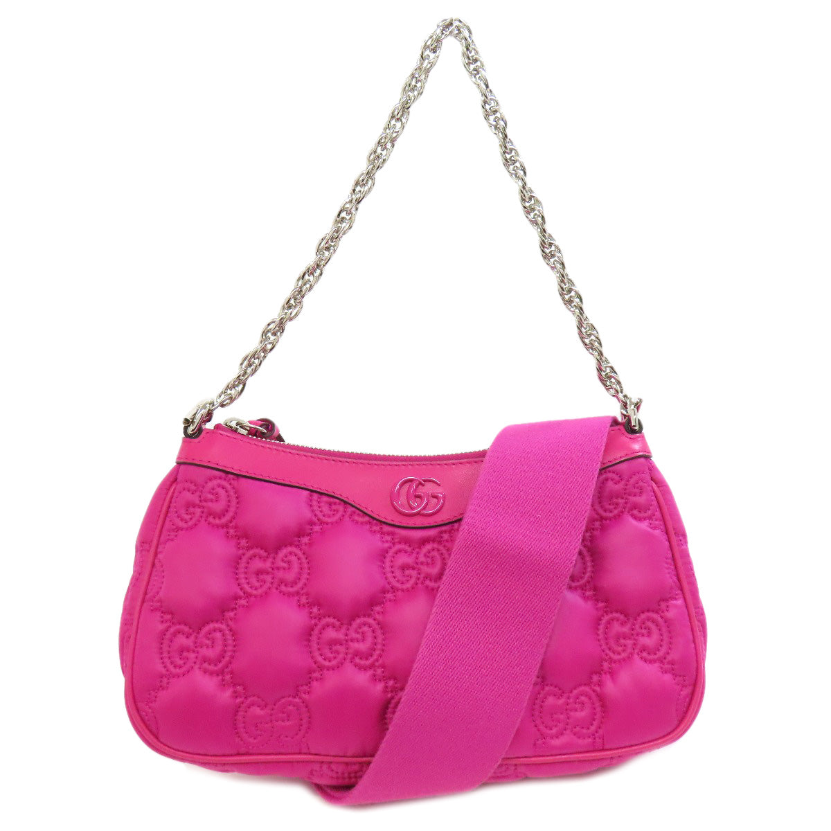 GUCCI グッチ 735049 GG マトラッセ 2WAY ハンドバッグ ナイロン レディース 中古