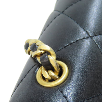 CHANEL シャネル マトラッセ チェーンショルダー ゴールド金具 ショルダーバッグ ラムスキン レディース 中古