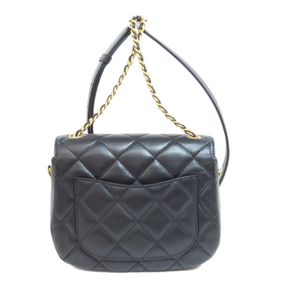 CHANEL シャネル マトラッセ チェーンショルダー ゴールド金具 ショルダーバッグ ラムスキン レディース 中古
