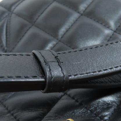 CHANEL シャネル マトラッセ チェーンショルダー ゴールド金具 ショルダーバッグ ラムスキン レディース 中古