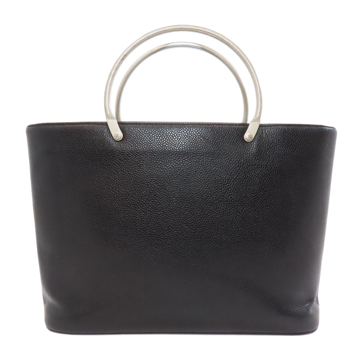 CHANEL シャネル ココマーク ハンドバッグ グレインド カーフスキン レディース 中古