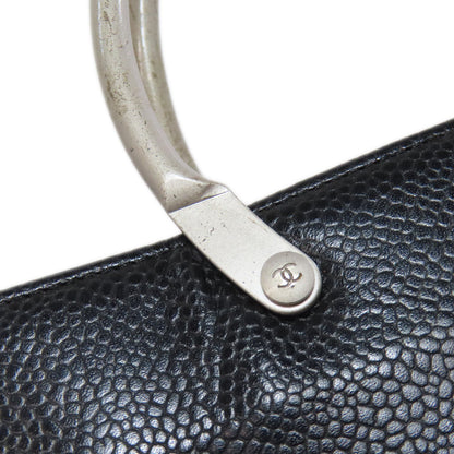 CHANEL シャネル ココマーク ハンドバッグ グレインド カーフスキン レディース 中古