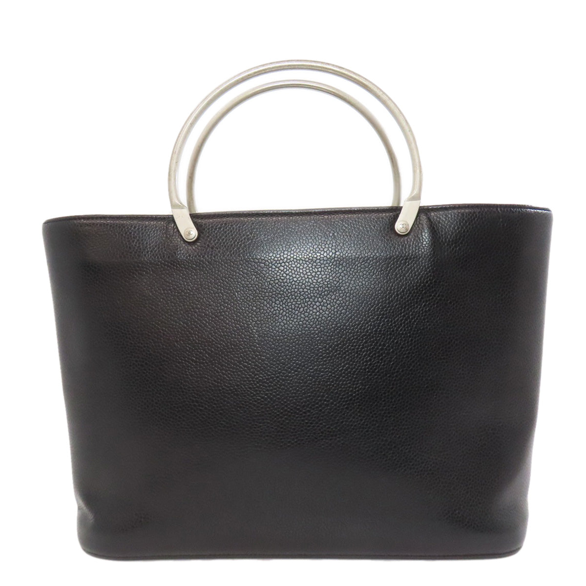 CHANEL シャネル ココマーク ハンドバッグ グレインド カーフスキン レディース 中古