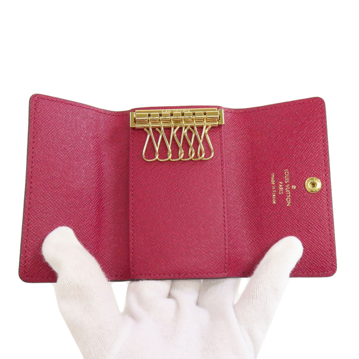 LOUIS VUITTON ルイヴィトン M60701 ミュルティクレ6 キーケース モノグラムキャンバス レディース 中古
