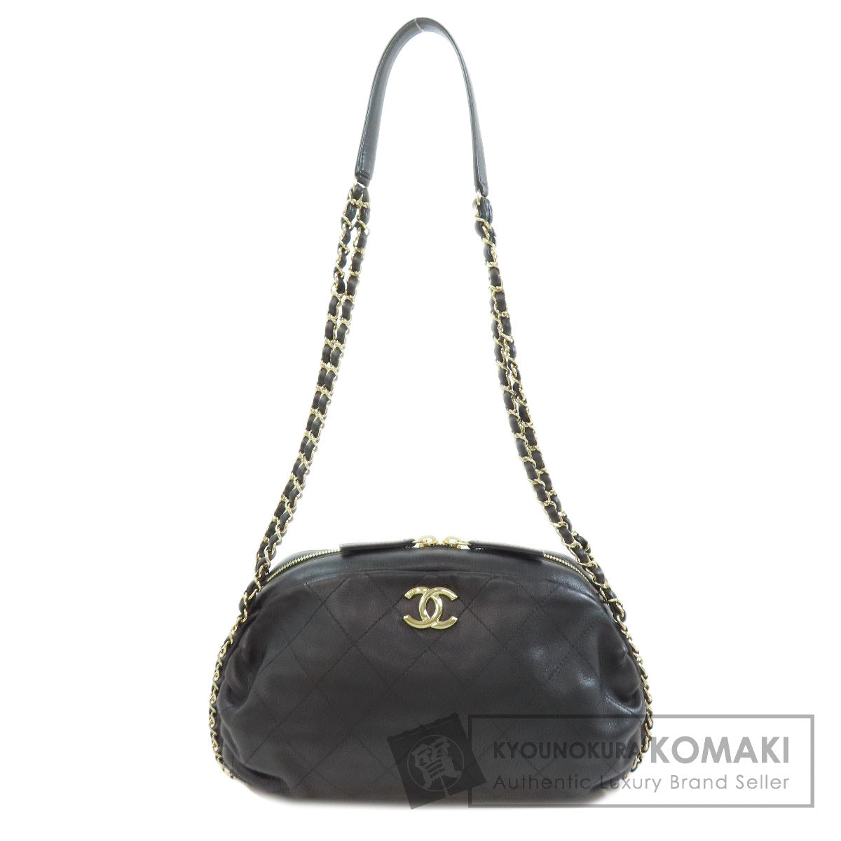 CHANEL シャネル マトラッセ ゴールド金具 ショルダーバッグ ラムスキン レディース 中古