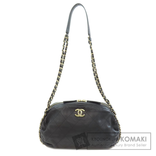 CHANEL シャネル マトラッセ ゴールド金具 ショルダーバッグ ラムスキン レディース 中古