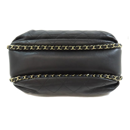 CHANEL シャネル マトラッセ ゴールド金具 ショルダーバッグ ラムスキン レディース 中古
