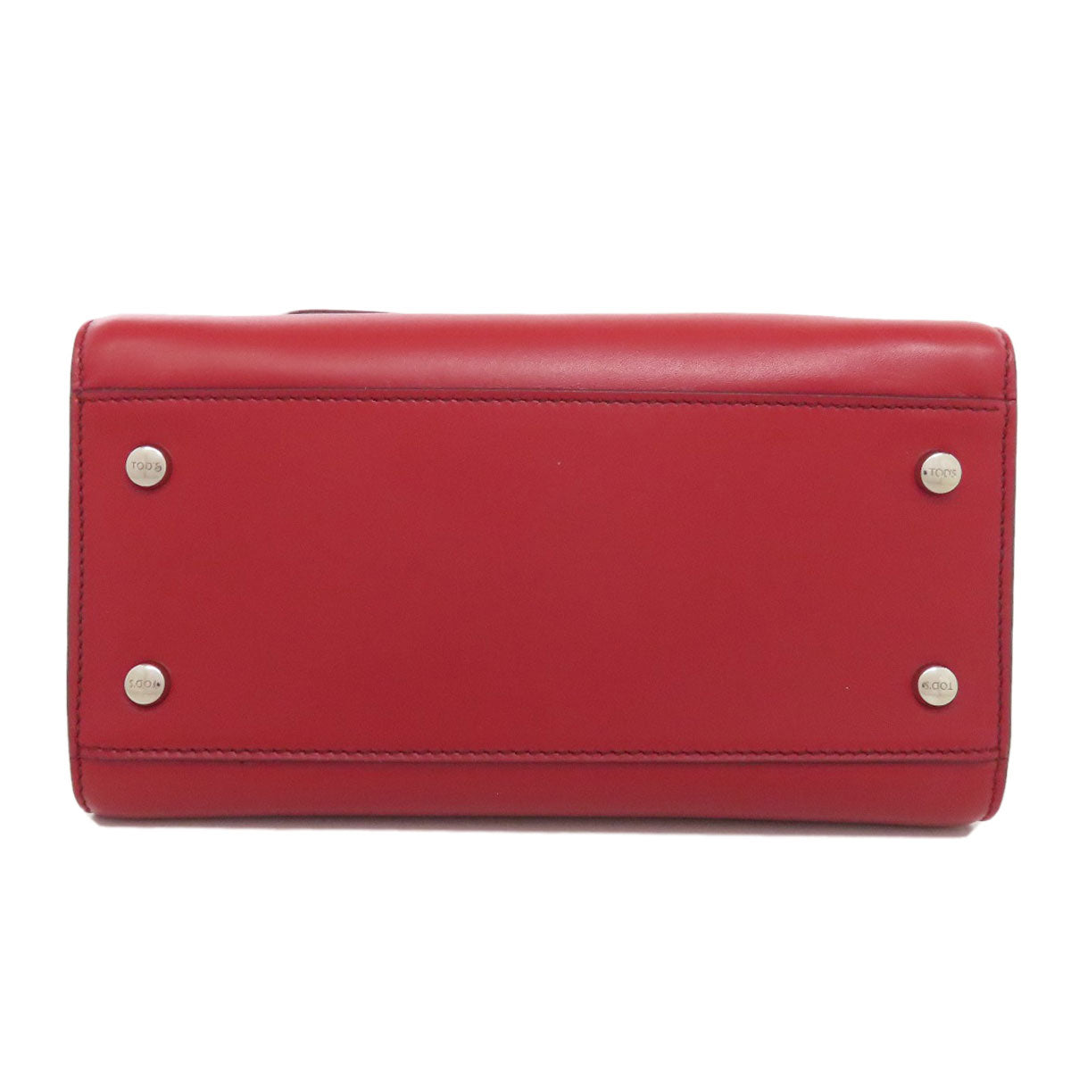 TODS トッズ ダブルT 2WAY ハンドバッグ レザー レディース 中古