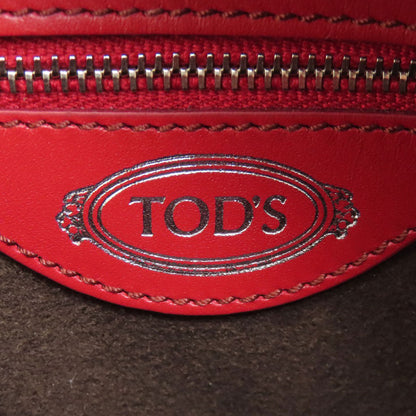 TODS トッズ ダブルT 2WAY ハンドバッグ レザー レディース 中古