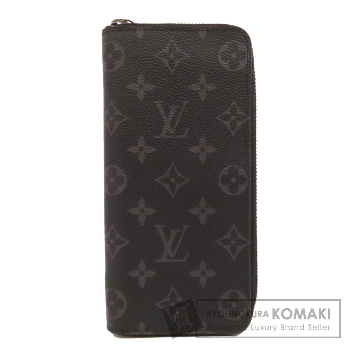 LOUIS VUITTON ルイヴィトン M62295 ジッピーウォレット・ヴェルティカル 長財布（小銭入れあり） モノグラムエクリプス レディース 中古