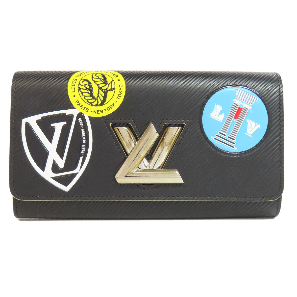 LOUIS VUITTON ルイヴィトン M62008 ポルトフォイユ・ツイスト ステッカー 長財布（小銭入れあり） エピ レディース 中古