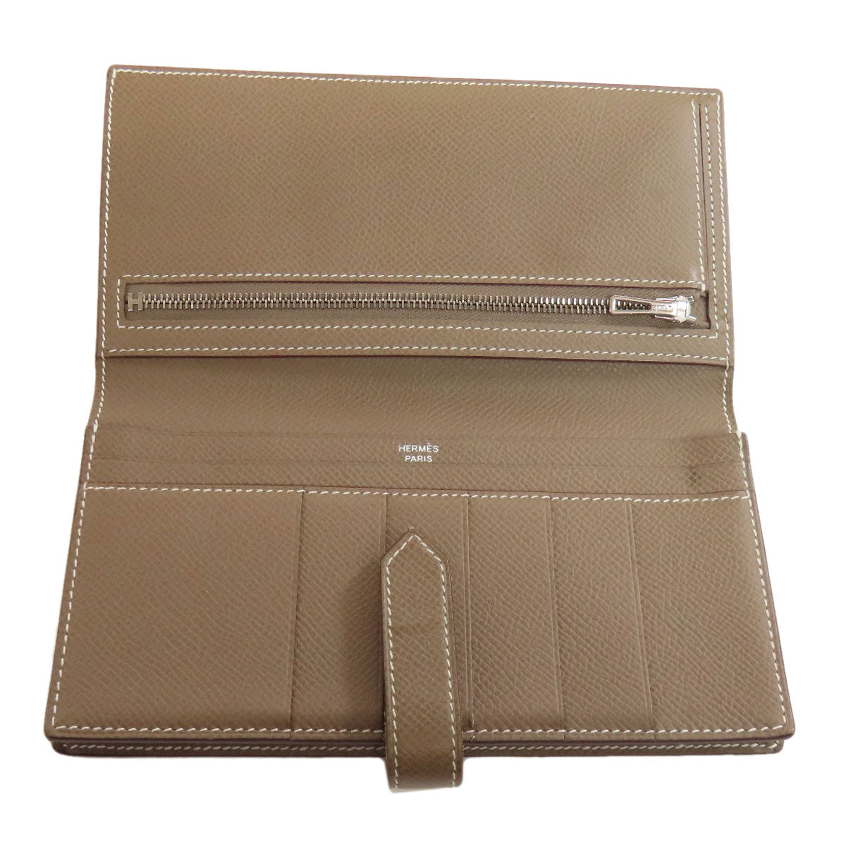 HERMES エルメス ベアンスフレ エトープ シルバー金具 長財布（小銭入れあり） エプソン レディース 中古