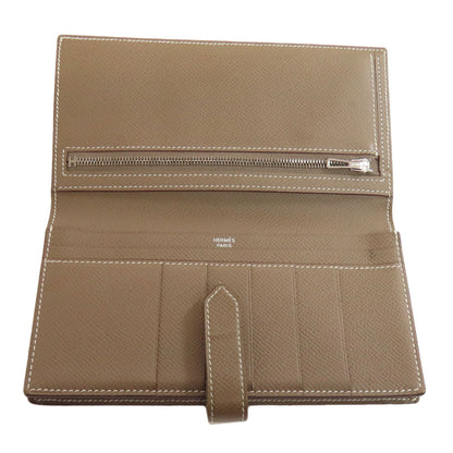 HERMES エルメス ベアンスフレ エトープ シルバー金具 長財布（小銭入れあり） エプソン レディース 中古