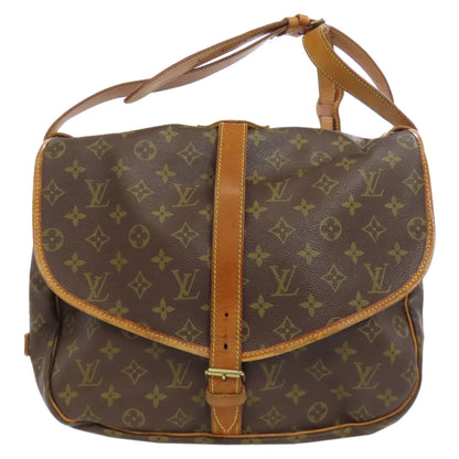 LOUIS VUITTON ルイヴィトン M42254 ソミュール ショルダーバッグ モノグラムキャンバス レディース 中古