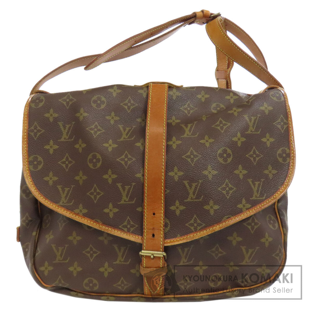 LOUIS VUITTON ルイヴィトン M42254 ソミュール ショルダーバッグ モノグラムキャンバス レディース 中古