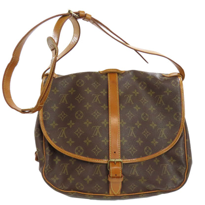 LOUIS VUITTON ルイヴィトン M42254 ソミュール ショルダーバッグ モノグラムキャンバス レディース 中古