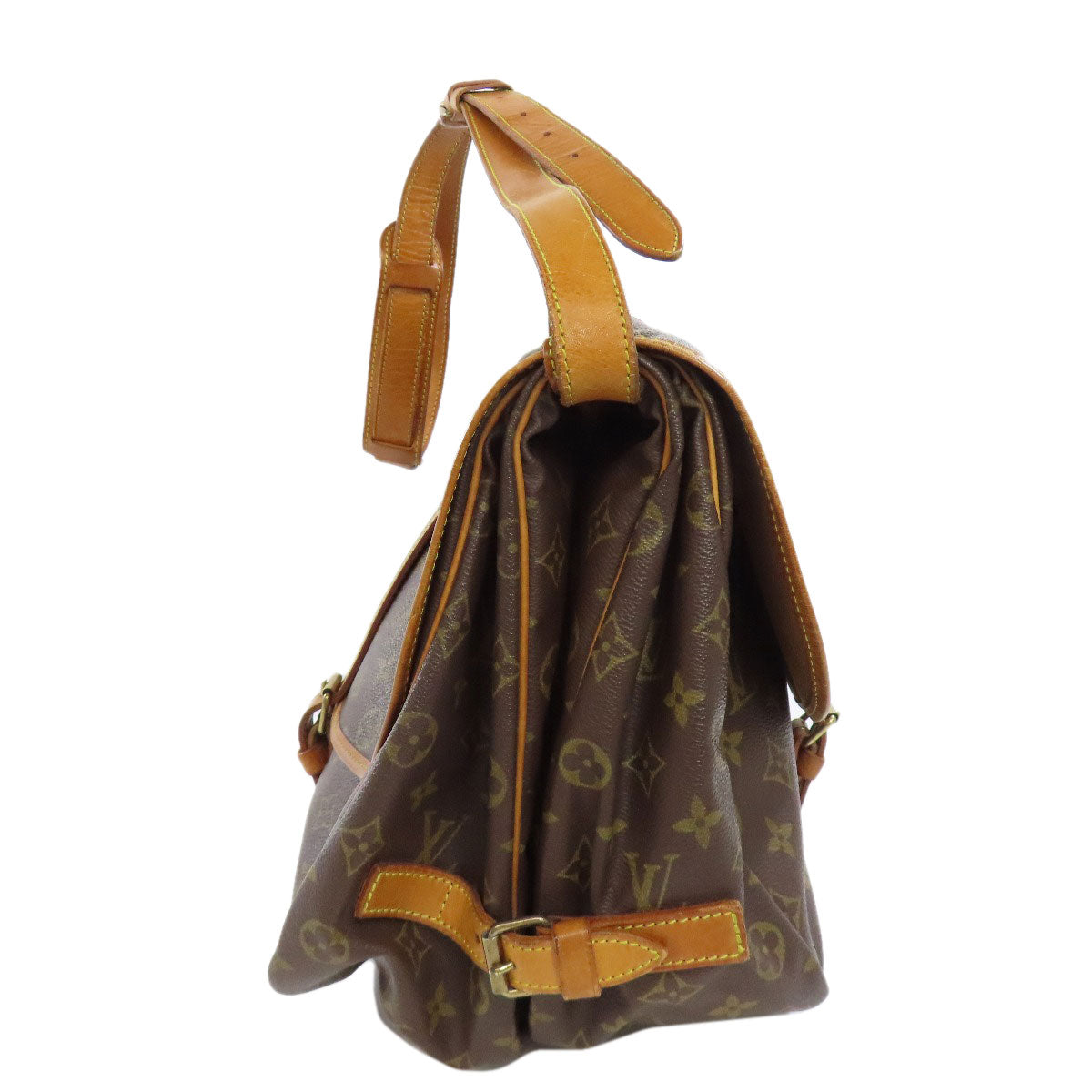 LOUIS VUITTON ルイヴィトン M42254 ソミュール ショルダーバッグ モノグラムキャンバス レディース 中古