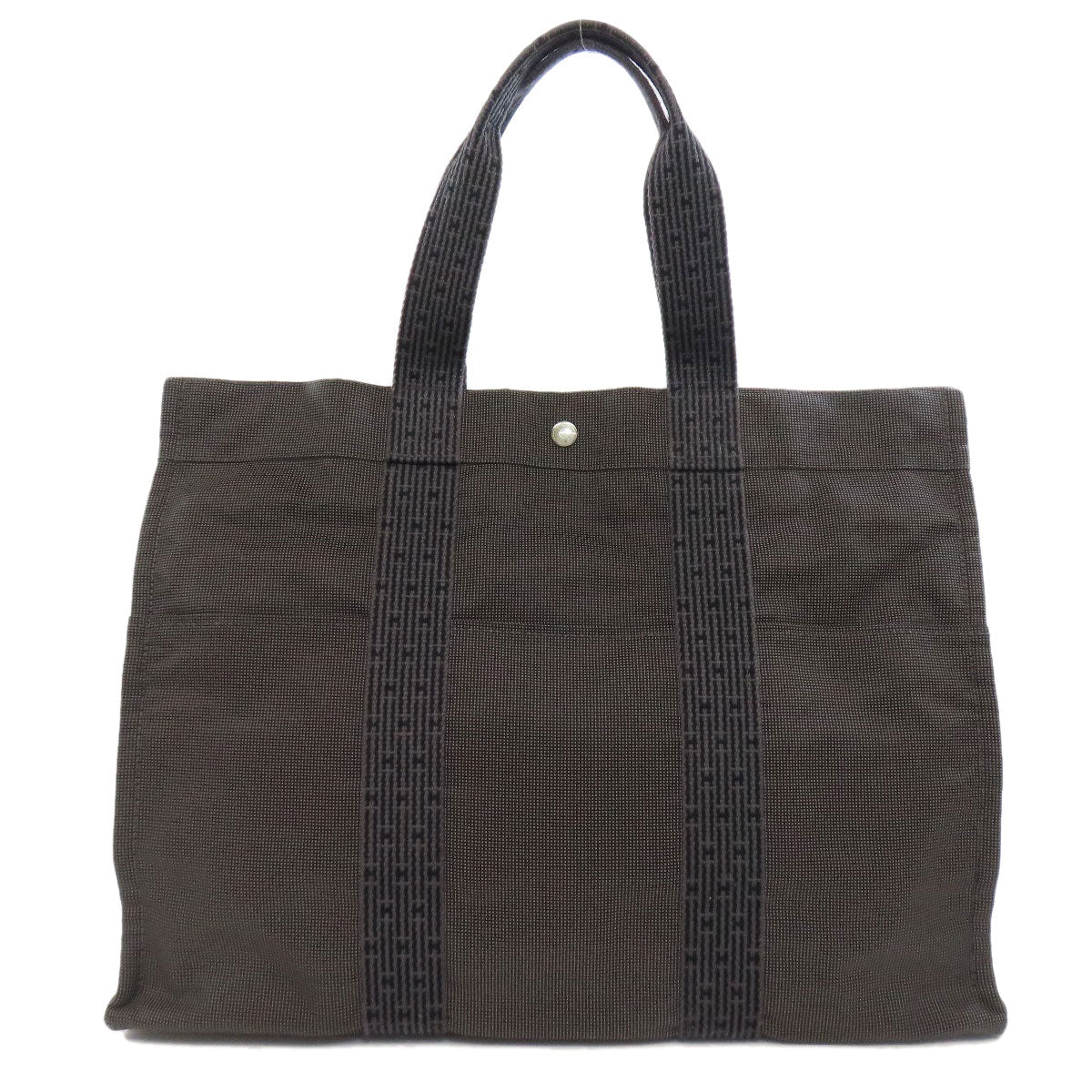 HERMES エルメス エールラインGM トートバッグ キャンバス レディース 中古