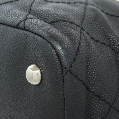 CHANEL シャネル マトラッセ シルバー金具 トートバッグ グレインド カーフスキン レディース 中古