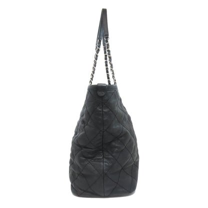 CHANEL シャネル マトラッセ シルバー金具 トートバッグ グレインド カーフスキン レディース 中古