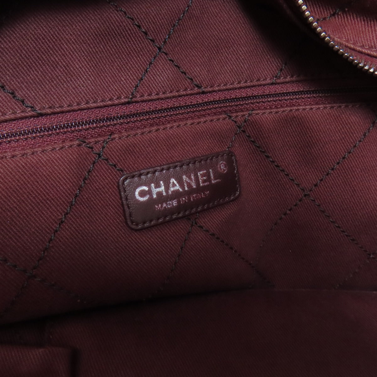 CHANEL シャネル マトラッセ シルバー金具 トートバッグ グレインド カーフスキン レディース 中古
