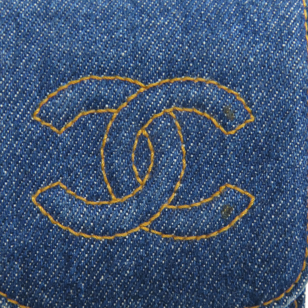 CHANEL シャネル ココマーク メガネケース デニム レディース 中古