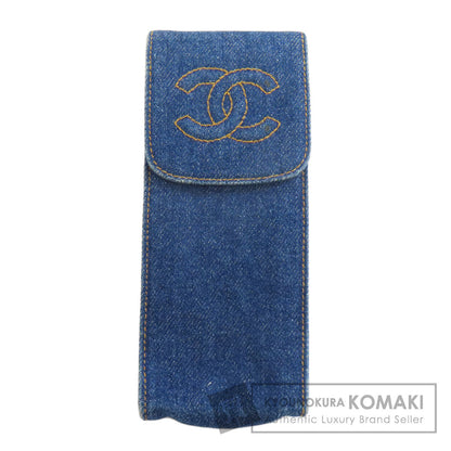 CHANEL シャネル ココマーク メガネケース デニム レディース 中古