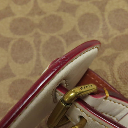 COACH コーチ 38580 サットン ホーボー ワンショルダー シグネチャー 2WAY ショルダーバッグ PVC レディース 中古