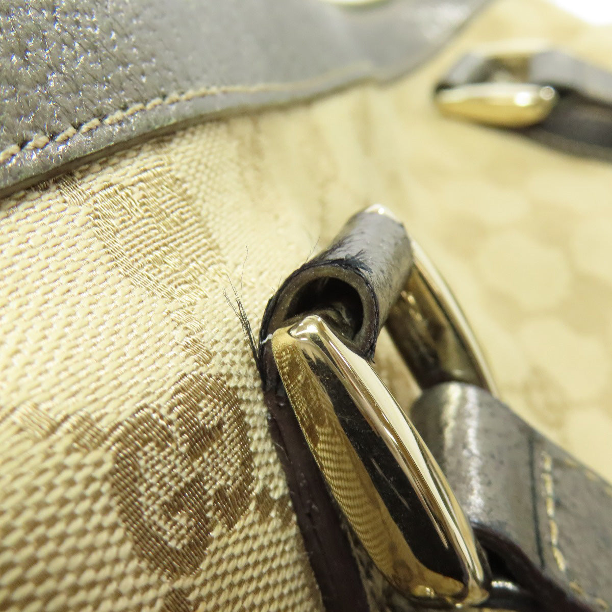GUCCI グッチ 141470 アビー GG柄 トートバッグ キャンバス レディース 中古