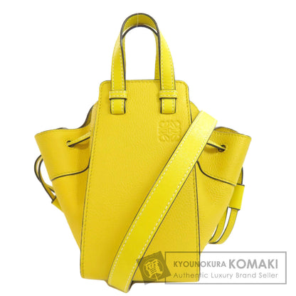 LOEWE ロエベ ハンモックミニ 2WAY ハンドバッグ レザー レディース 中古