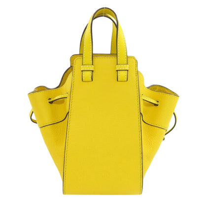 LOEWE ロエベ ハンモックミニ 2WAY ハンドバッグ レザー レディース 中古