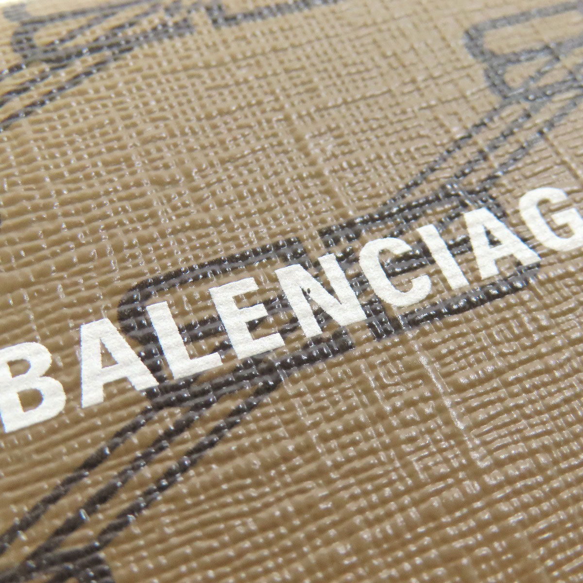 BALENCIAGA バレンシアガ 594312 BB 三つ折り財布 二つ折り財布（小銭入れあり） PVC レディース 中古