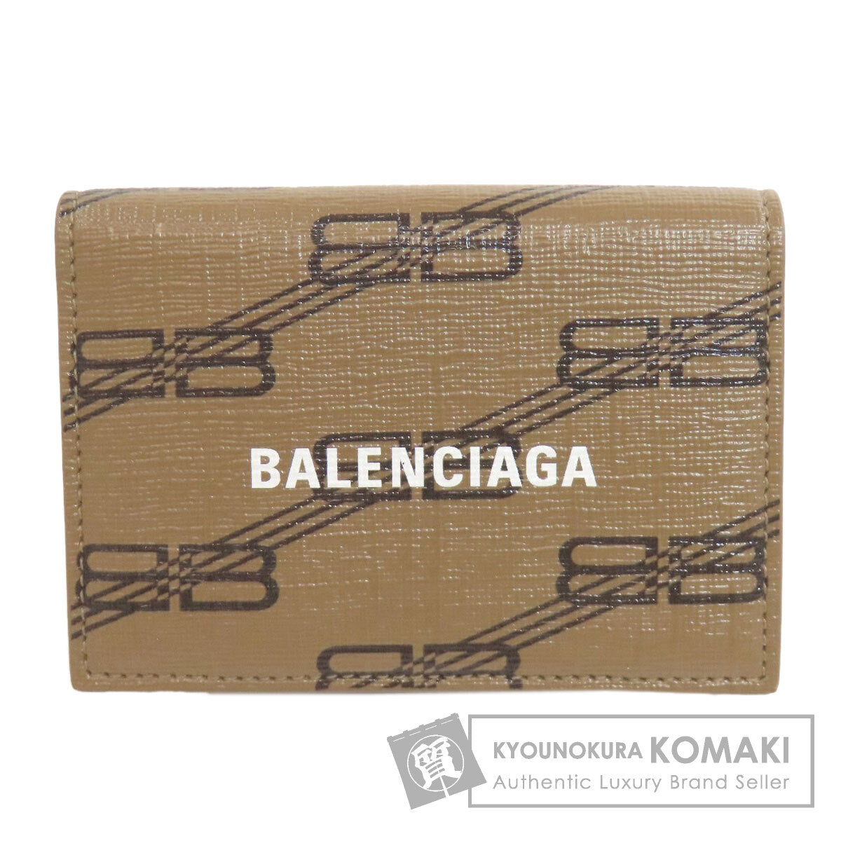BALENCIAGA バレンシアガ 594312 BB 三つ折り財布 二つ折り財布（小銭入れあり） PVC レディース 中古