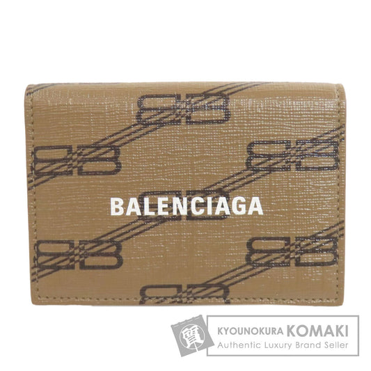BALENCIAGA バレンシアガ 594312 BB 三つ折り財布 二つ折り財布（小銭入れあり） PVC レディース 中古
