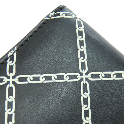 BURBERRY バーバリー チェーンモチーフ 長財布（小銭入れあり） レザー レディース 中古
