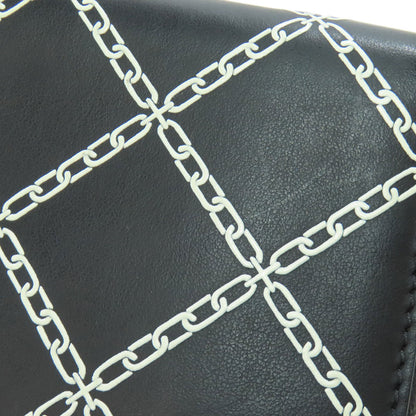 BURBERRY バーバリー チェーンモチーフ 長財布（小銭入れあり） レザー レディース 中古