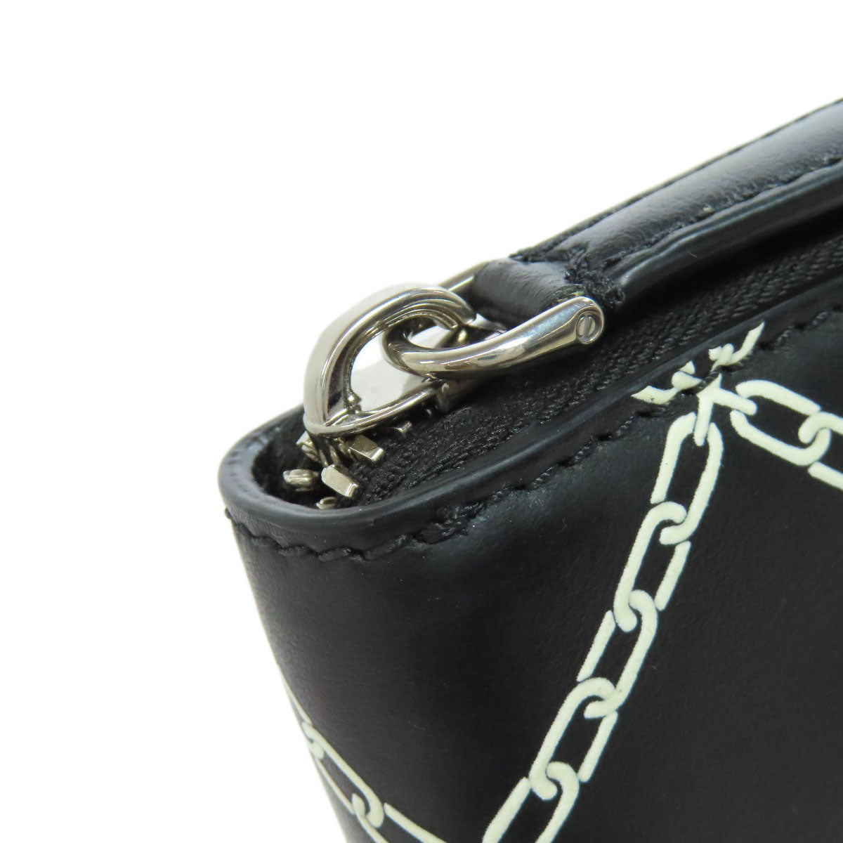 BURBERRY バーバリー チェーンモチーフ 長財布（小銭入れあり） レザー レディース 中古
