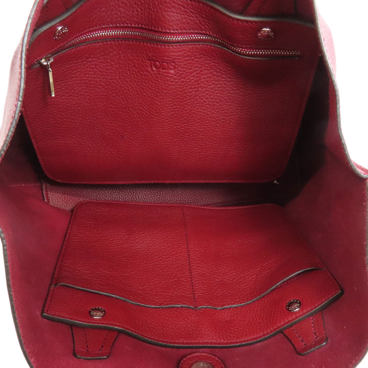 TODS トッズ シンプルデザイン トートバッグ レザー レディース 中古