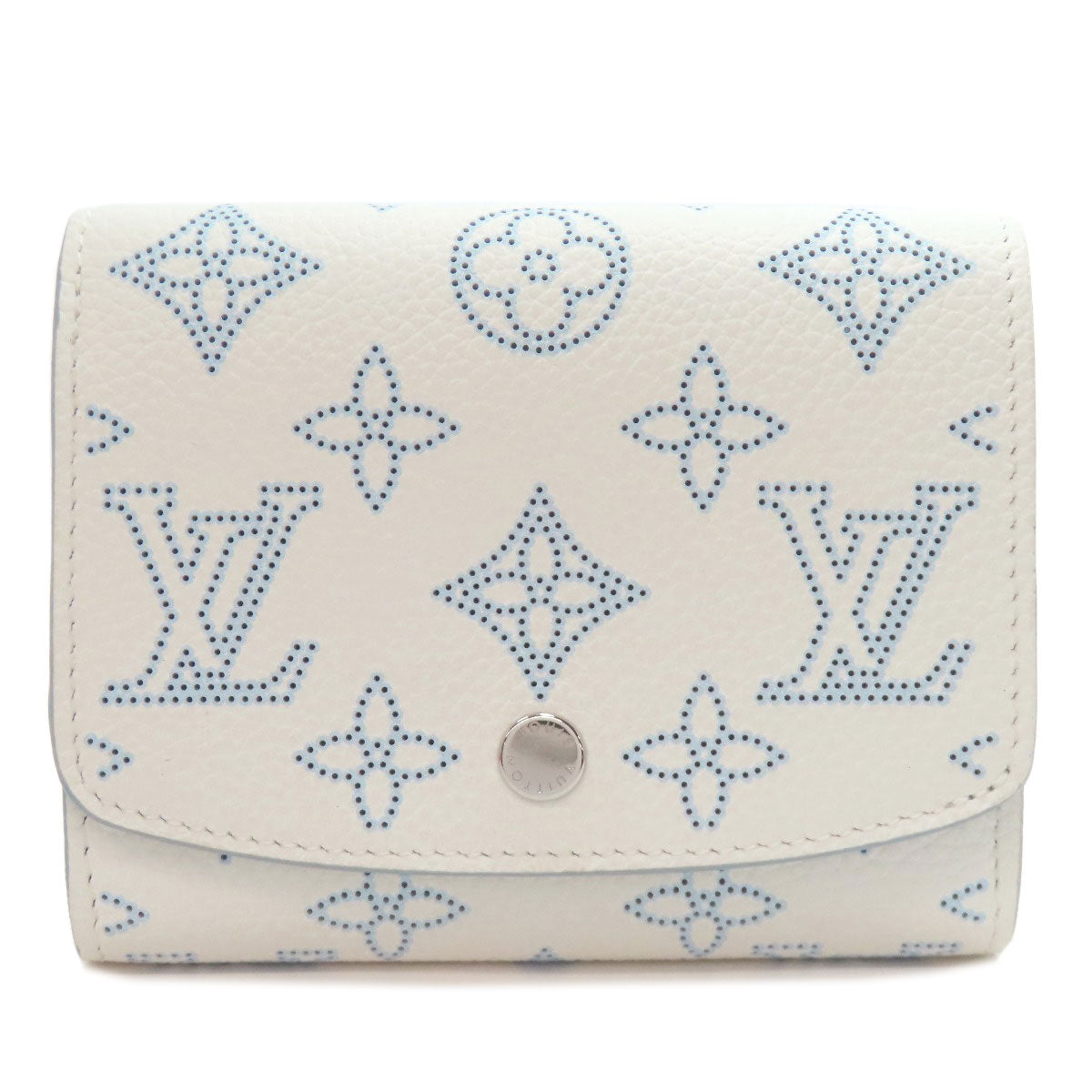 LOUIS VUITTON ルイヴィトン M11802 ポルトフォイユ・イリス コンパクト 日本限定 二つ折り財布（小銭入れあり） マヒナレザー レディース 中古