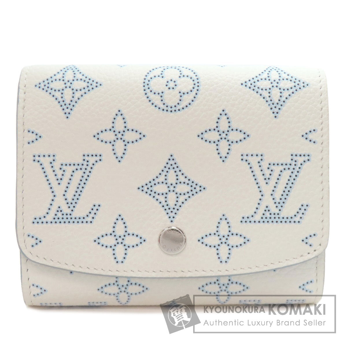 LOUIS VUITTON ルイヴィトン M11802 ポルトフォイユ・イリス コンパクト 日本限定 二つ折り財布（小銭入れあり） マヒナレザー レディース 中古