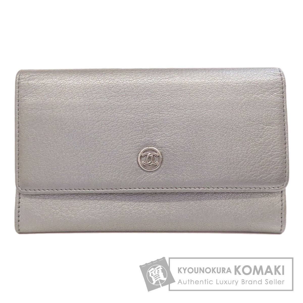 CHANEL シャネル ココマーク シルバー金具 長財布（小銭入れあり） カーフ レディース 中古