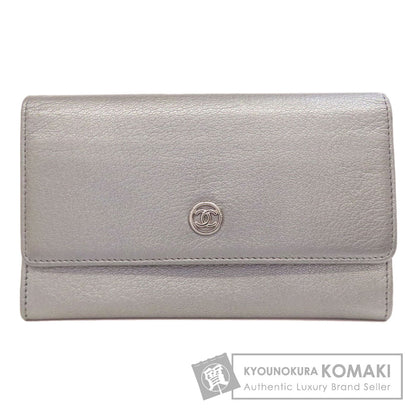 CHANEL シャネル ココマーク シルバー金具 長財布（小銭入れあり） カーフ レディース 中古