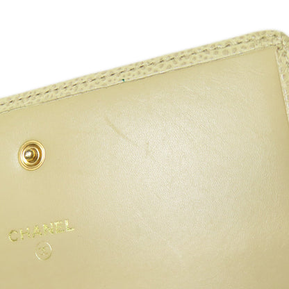 CHANEL シャネル ココマーク ゴールド金具 二つ折り財布（小銭入れあり） グレインド カーフスキン レディース 中古